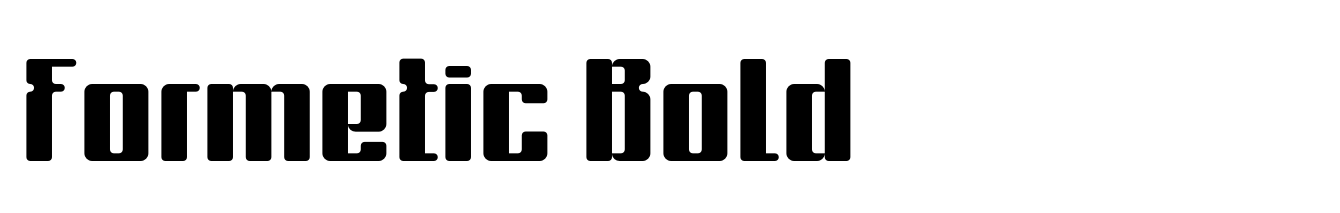 Formetic Bold